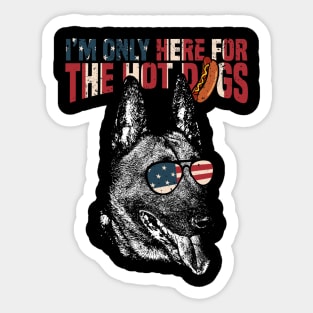 Belgian Malinois Shirt Funny 4th of July Pup Tee Sticker